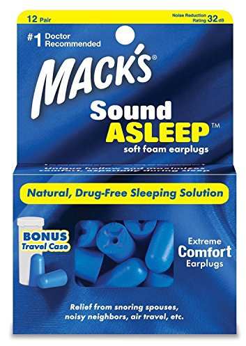 MACK'S SoundAsleep Ohrstöpsel aus weichem Schaumstoff, 12 Paar