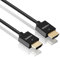 HDGear HDG-HC01-015 - Cavo HDMI super sottile ad alta velocità con contatti dorati, spina da HDMI A a HDMI A (1,50 m) nero