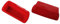 GMMH Silikon Brotbackform, Kastenform mit verzierenden Streifen, Antihaft Backform Kuchenform für Kuchen und Brot, 23x10x6 cm (Rot)
