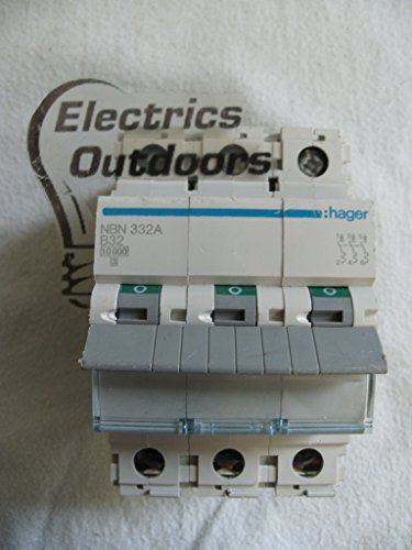 Hager MCB NBN332A 32 Amp B 3 Pole