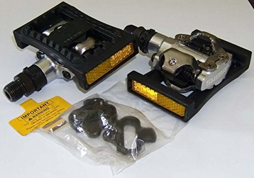 Shimano PDM-520 Silver Pedals with Cleats and SM-PD22 Clips included