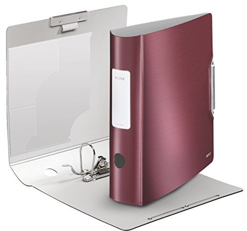 5er Pack Leitz 11080028 Qualitäts-Ordner Active Style breit Qualitäts-Ordner Active Style, PP, A4, breit, granatrot (5er Pack breit granatrot)