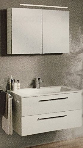 Burgbad Set, mit Waschtisch 121cm mit Unterschrank und Spiegelschrank