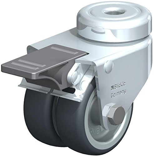 BLICKLE DOPPEL-LENKROLLE RÜCKENLOCH FESTSTELLER LMDA-TPA 50G-FI MIT GLEITLAGER DURCHMESSER 50 mm