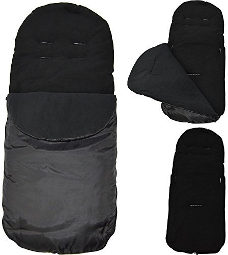 Fußsack/COSY TOES kompatibel mit Maclaren Techno XT/Quest/XLR/Volo, schwarz