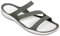 Crocs Femme Swiftwater Sandal W Sandales, Smoke/White, 41/42 EU