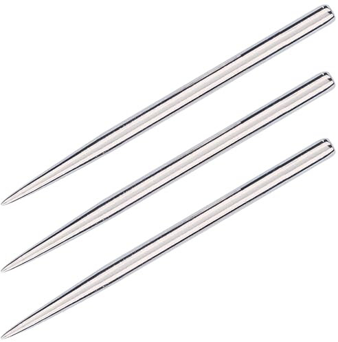 Unicorn Replacement Steel Dart Points | Needle Extra Long 52.1 mm | Silver | 3 per Pack