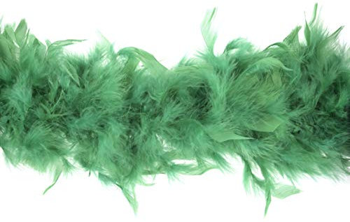 Trimits TD0082 Marabou-Federboa, grün, 1.8 metre x 12 cm
