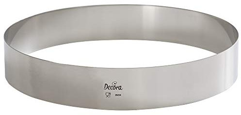 Decora 0063732 Cerchio Inox 32 x 4 cm in Acciaio Inossidabile, Argento