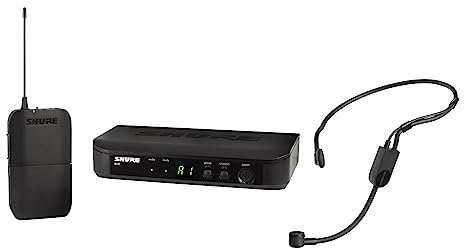 Shure BLX14/P31 per oratori, artisti e presentazioni con batteria 14h e raggio 100m Include microfono cuffia PGA31 e ricevitore singolo canale Banda S8 Microfono wireless UHF