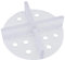 Miko® Tellerfugenkreuz Transparent, Verlegehilfe, Platten und Fliesen leicht, gleichmäßig und sauber verlegen, 50mm Durchmesser, 3mm Fuge, ideal für den Profi und Heimwerker