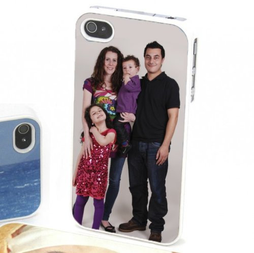 Personalised iPhone 4 Case Cover White Plastic Rim - PersonaliseItOnline