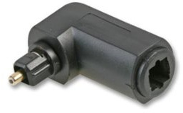 Optical Right Angled/90 Degree Cable Swivel Adapter - Soundbar Audio SPDIF TOSLINK - Loops