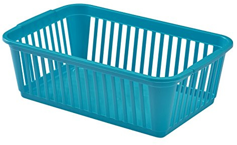 Whitefurze Handy Basket, Plastic, Teal, 25 cm