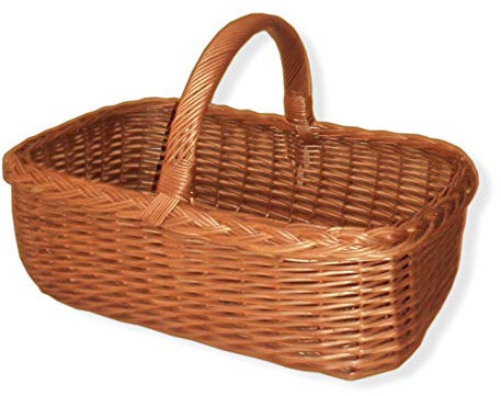 Einkaufskorb rechteckig, braun, T 40cm x B 30cm x H 15cm