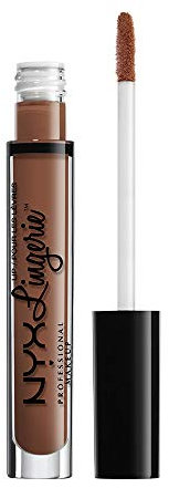 NYX Professional Makeup Rossetto Liquido, Lip Lingerie Liquid Lipstick, Finish matte e cremoso, Lunga durata, Tonalità: Teddy