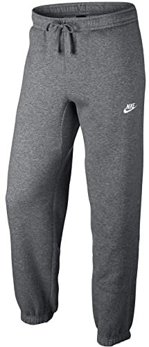 Nike Men M NSW Pant CF FLC Club Trousers, Charcoal Heather/White, XL