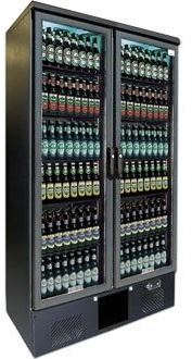 Gamko CE563 Upright Bottle Cooler, Double Hinged Door
