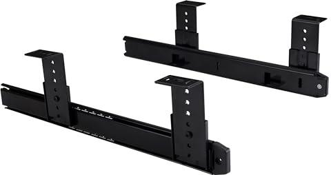 14 Keyboard Slide, 3/4 Extension, Steel (Set of 2) - Black by Functional Hardware