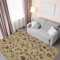 Ottomanson Ottohome-Kollektion Teppich mit Gummirückseite und modernem Blätter-Design, 100 cm x 150 cm, Beige