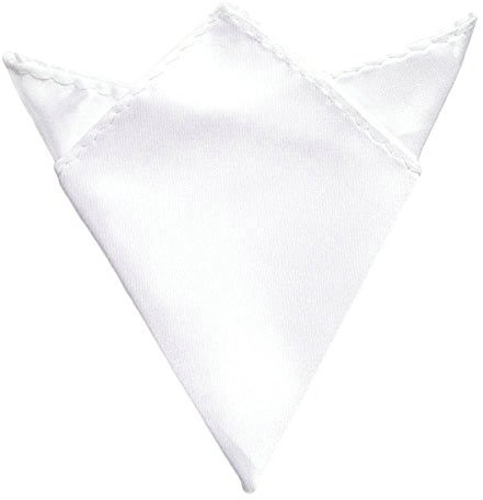 Oblique Unique Einstecktuch groß Kavalierstuch Tuch Taschentuch Polyester Business Hochzeit (Weiß)