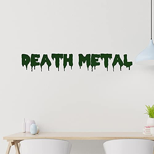 KIWISTAR Death Metal Hard Rock Wandtattoo in 6 Größen - Wandaufkleber Wall Sticker - Dekoration, Küche, Wohnzimmer, Schlafzimmer, Badezimmer