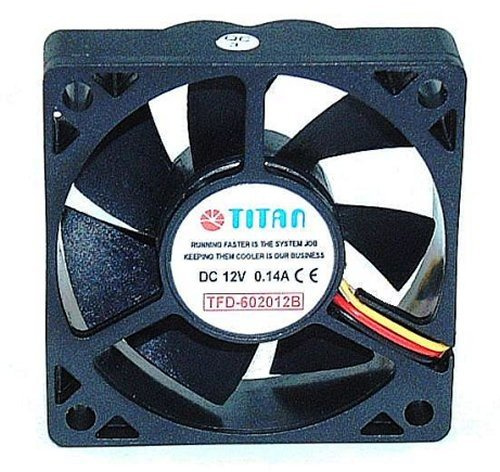 TITAN TFD-6020M12B Lüfter, 60 x 20 mm Schwarz