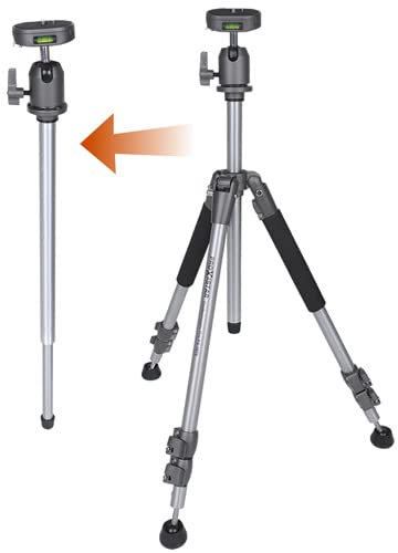 proxistar Dreibeinstativ/Einbeinstativ Pro 3070 2in1 + 3D Neiger