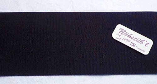 1m Klettband ( nur) Hakenband schwarz 100 mm zum Nähen