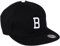 MSTRDS Unisex Letter Snapback B Baseball Cap, B Schwarz, Large