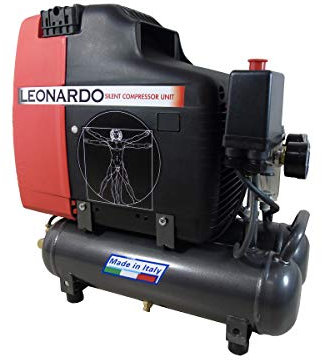 Compresor de aire coaxial sin aceite portátil 6 L Fiac Leonardo MADE in ITALY