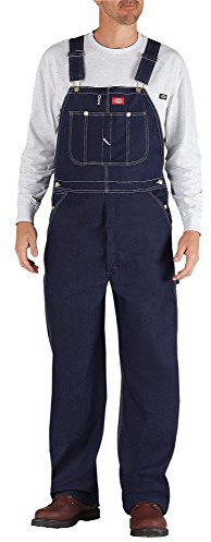 Dickies Uomo, Salopette Bib in denim indaco, BLU INDIGO, 36W / 34L