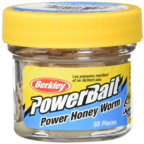 Berkley Kunstköder für das Spinning Angeln Powerbait Power Honey Worms 2.5 cm White Forelle Wolfsbarsch