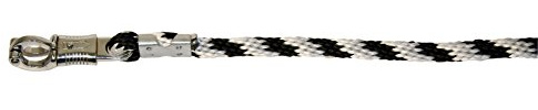 Covalliero Führstrick Mustang | Pferdeleine, Führleine, silber/schwarz/weiß, 200cm, Panikhaken, Pferde, passend zu Halfter Mustang