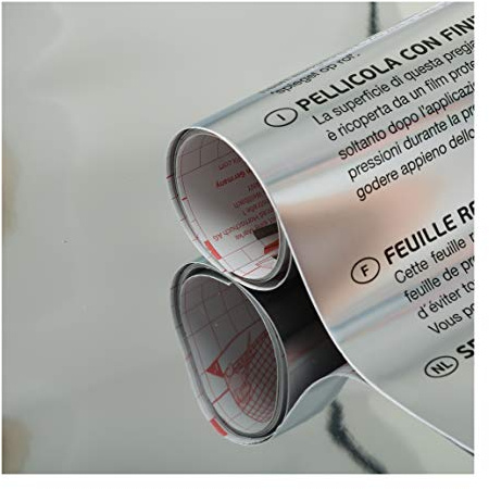 d-c-fix 215-0005 Decorative Self-Adhesive Film, Mirror Effect Glossy Reflective Foil, 17 x 59 Roll