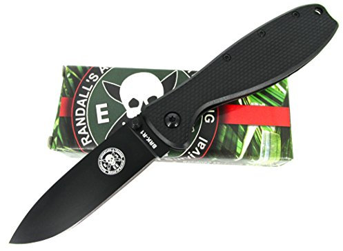 ESEE BRKR1B Unisex – Erwachsene BRK Designed by, Taschenmesser, Zancudo Framelock, Klinge: 7,6 cm, schwarz, Klappmesser, Daumenpin, Mehrfarbig, normal