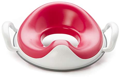 Prince Lionheart Weepod® Toilet Trainer | Anti-Microbial | Toilet Training | Splash Guard | Support Handles | Storage Loop |Wipe Clean | Strong & Stable – Flashbulb Fuchsia Pink
