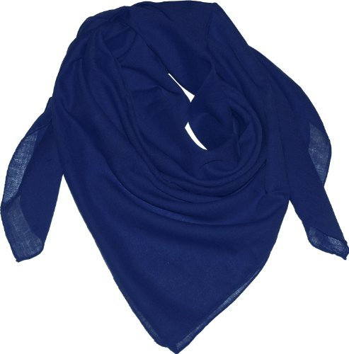 Harrys-Collection Damen Herren Baumwolltuch in vielen Farben 100 x 100 cm, Größen:Einheitsgröße, Farben:marine