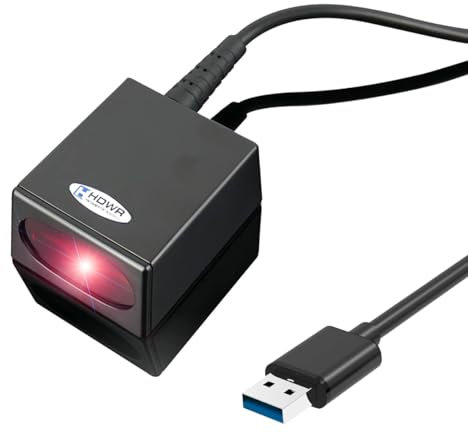 Barcode Scanner, Solide Barcode-Leser, Hochwertige Scansystem und Solide Gehäuse, Stationär USB Professional Automatisch Auto, HD-S90 HDWR