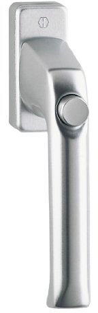 HOPPE Fenstergriff duraplus London in Aluminium natur (mit Druckknopf)