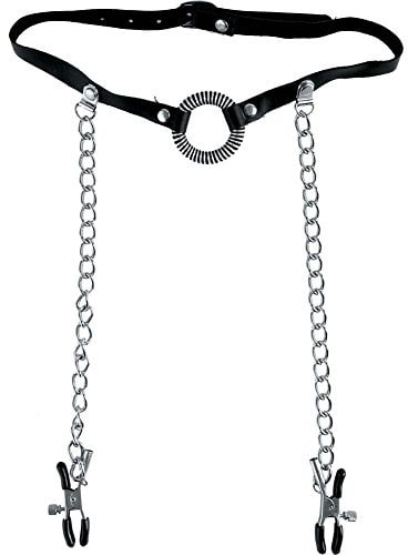 PIPEDREAM Fantasy Limited Edition O Ring Ball Gag & Nipple Clamps