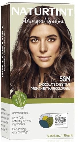 Tinte para el cabello Naturtint, 165ml, 5.7 Castaño de chocolate claro, 1