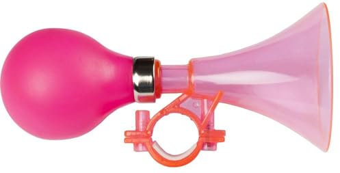 Campanello a trombetta rosa in plastica per bici bambina