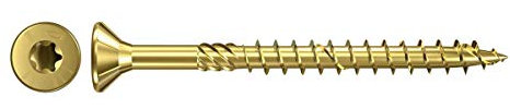 Fischer Power-Fast, 6 x 160, Senkkopf TG TX, Galvanisch Verzinkt, gelb, 653648, 100 Stück
