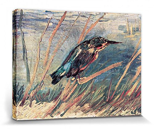 1art1 Vincent Van Gogh Poster Der Eisvogel, 1886 Bilder Leinwand-Bild Auf Keilrahmen | XXL-Wandbild Poster Kunstdruck Als Leinwandbild 40x30 cm