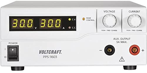 Voltcraft PPS-11603 Laboratory Power Supply, Adjustable 1-60 V/DC 0-2.5 A 160 W USB, Remote Programmable Number of Outputs