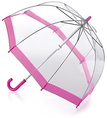 Fulton Funbrella Birdcage - Pink - Clear Umbrella for Children