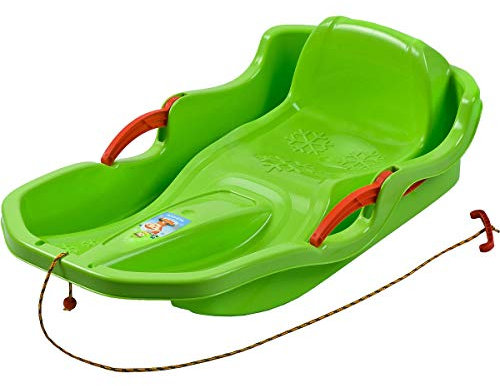 Speed BOB Kinderschlitten mit Rückenlehne und Bremsen, Grün