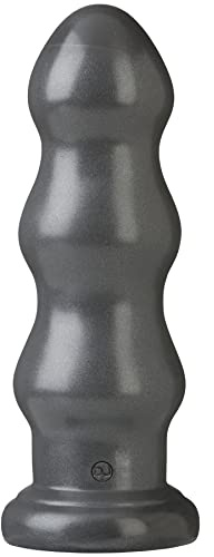 Doc Johnson American Bombshell - B-10 Tango - Vac-U-Lock and F Machine Compatible Dildo or Butt Plug - Gunmetal Grey
