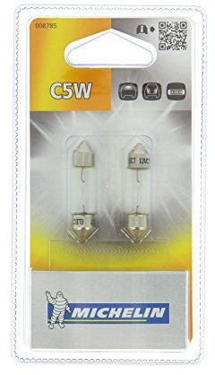 MICHELIN 2 Ampoules Navettes C5W éclairage intérieur, veilleuses et plaque